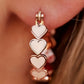 Boucles d'oreilles en forme de cœur pour la Saint-Valentin