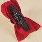 Barrette à cheveux avec ruban décoratif de couleur unie noire