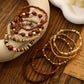 eu de 9 bracelets en perles Vintage Camel